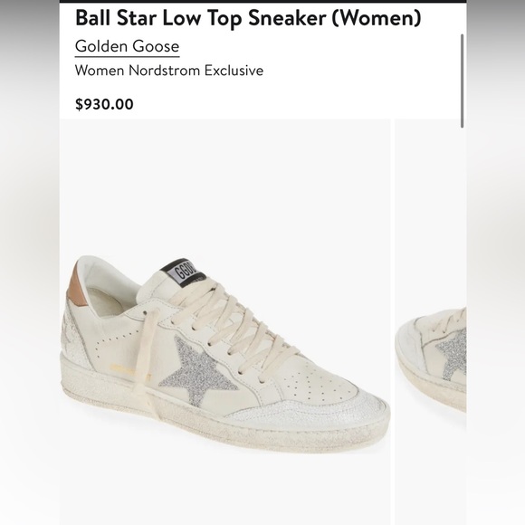 Golden Goose Shoes - Golden Goose Women’s Ball star Swarovski crystal and Silver Star Sneakers 38
